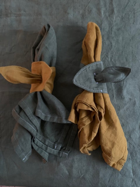 Textil Servettring, LövLOVE i mjuka organiska lövformer