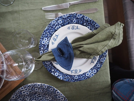 Textil Servettring, LövLOVE i mjuka organiska lövformer